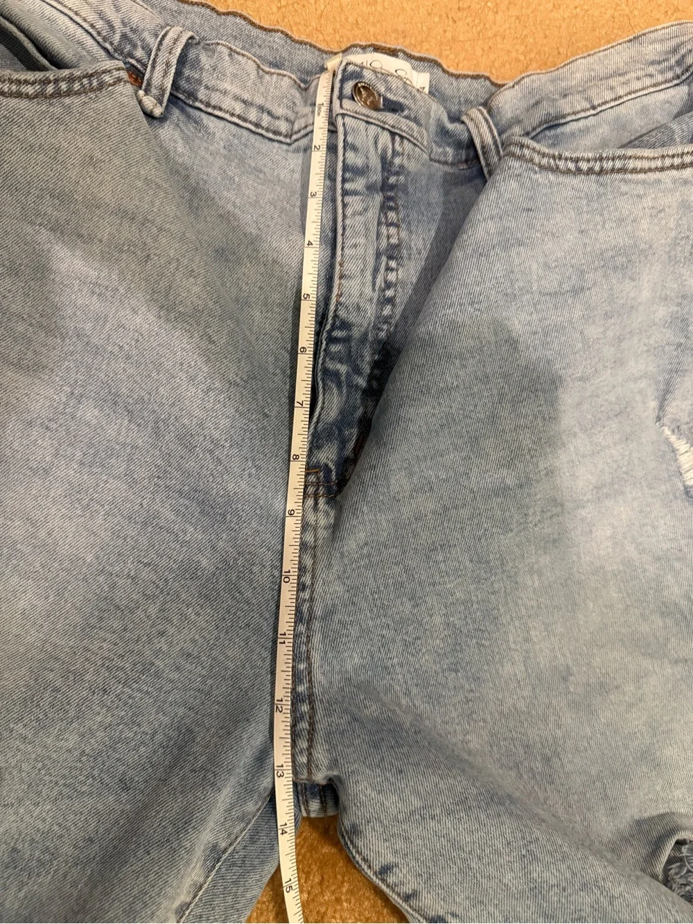 Light Blue Distressed Women's Jeans